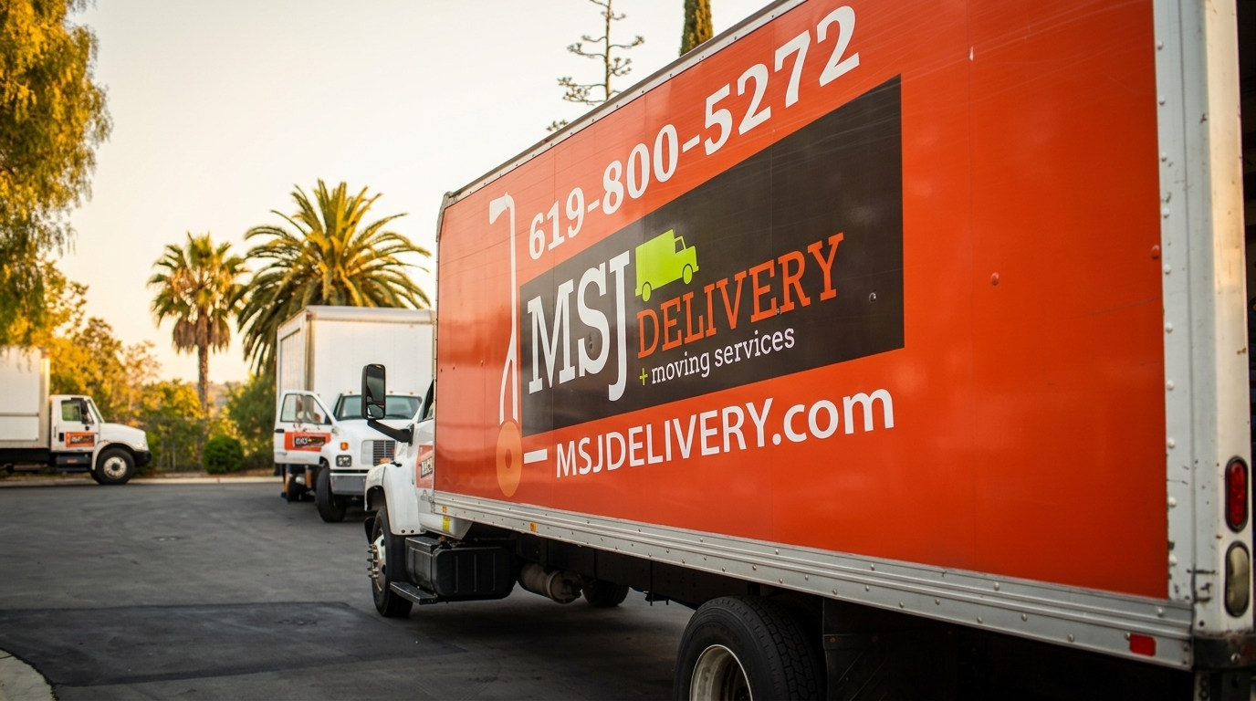 MSJ Delivery fleet at 8221 Arjons Dr, San Diego, CA