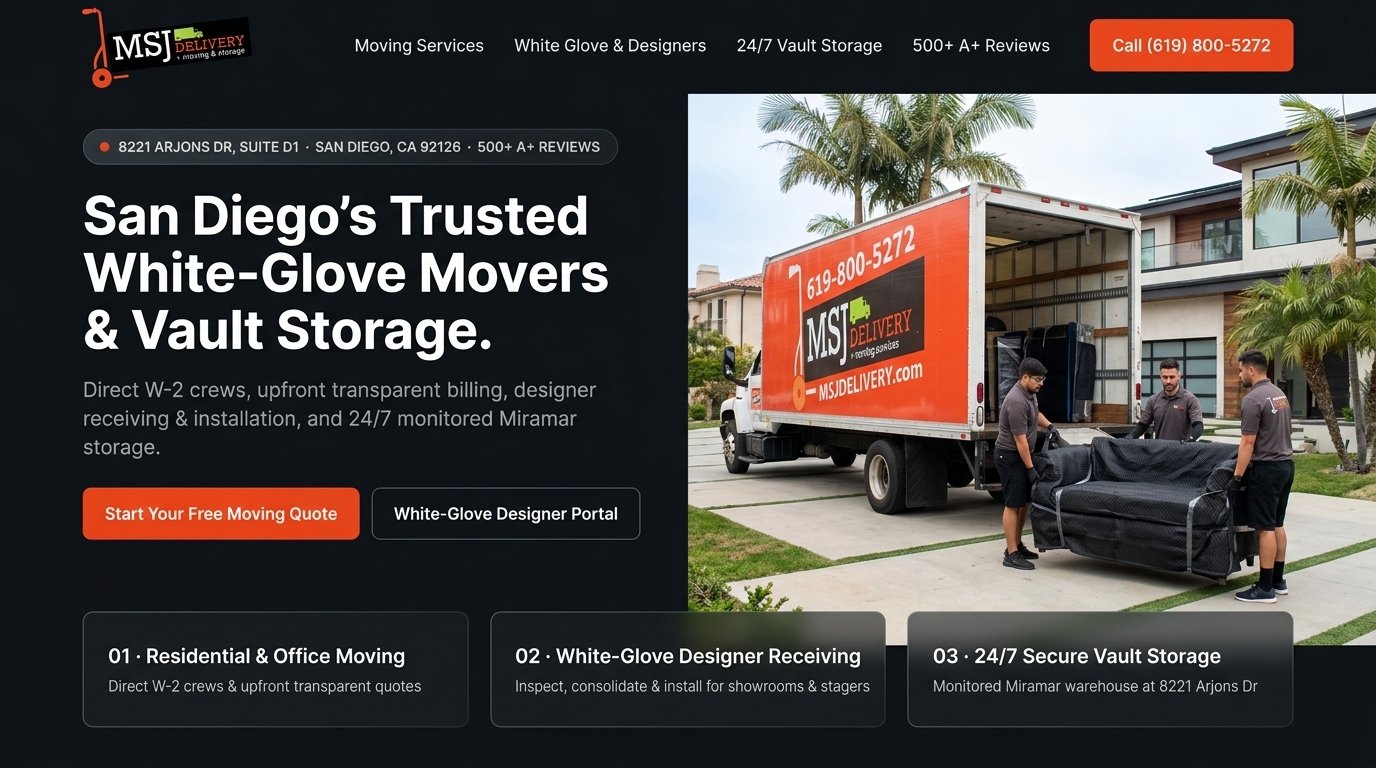 Proposed MSJ Delivery homepage preview